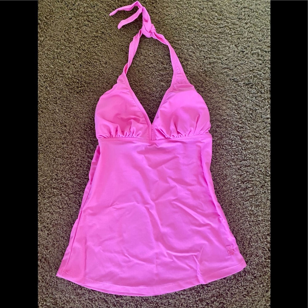 New, Hapari Solid Barbie Pink Halter Tankini Top 🌺